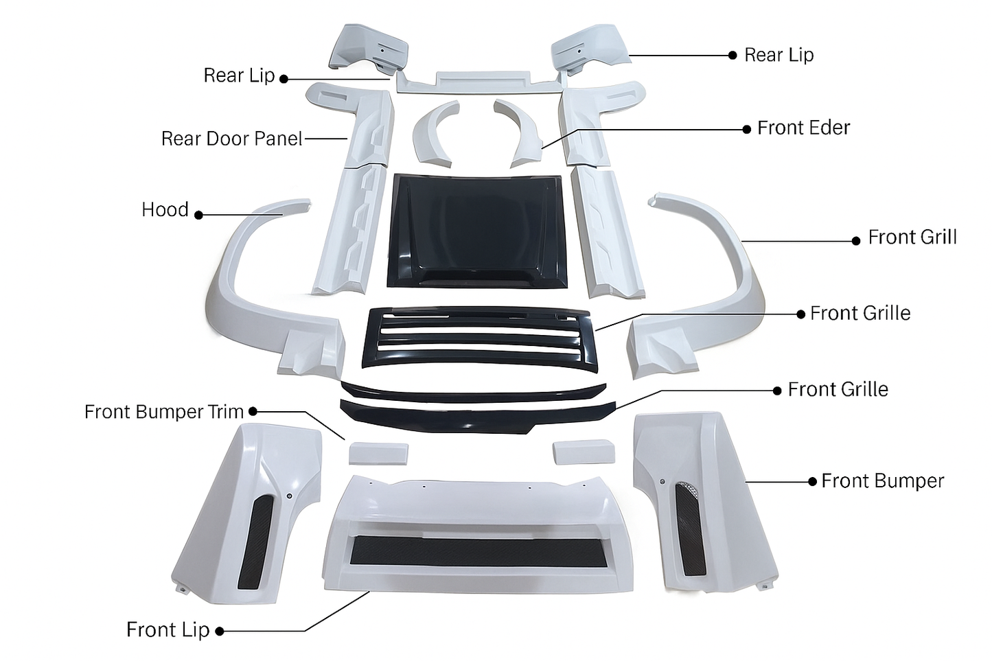 2020 Land Rover Defender 90/110 Wide Body Exterior Kit | 11 Pcs Set