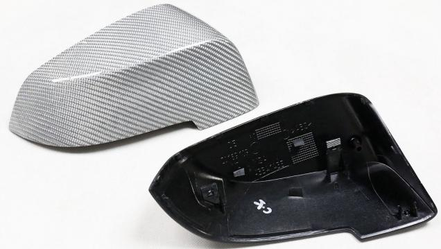 F10 LCI Carbon Mirror Cover Replacement Silver