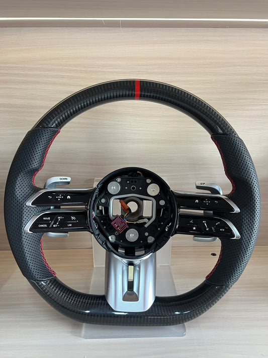Mercedes-Benz AMG/A.C.E.S series steering wheel modified carbon fiber LED track mode